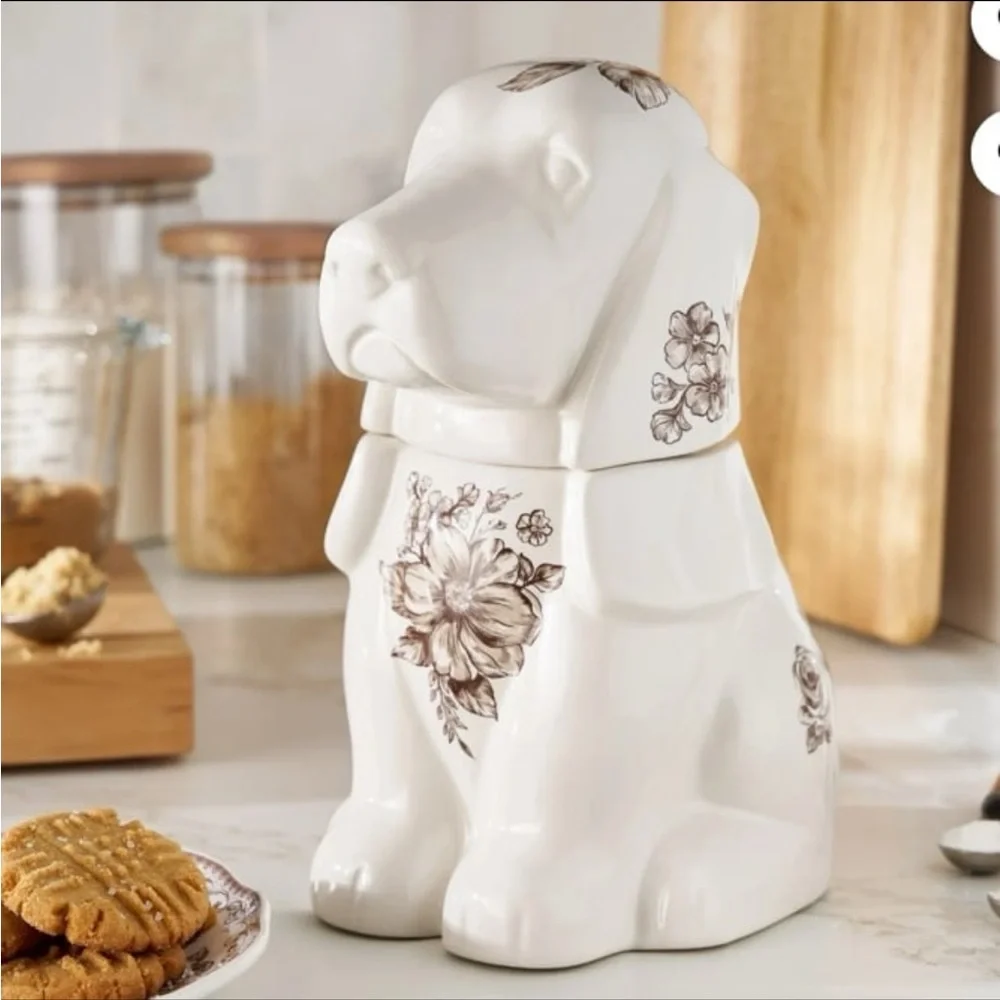 The Pioneer Woman Agatha Stoneware Charlie Cookie Jar, Brown, 11